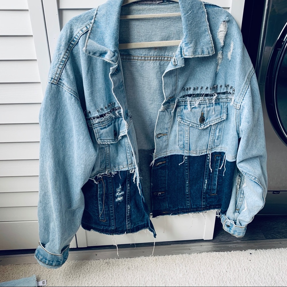 LF CARMAR SAFETY PIN DENIM JACKET